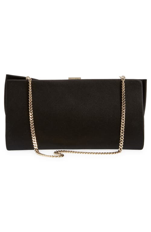 Stuart Weitzman The Vip Loveknot Clutch In Black
