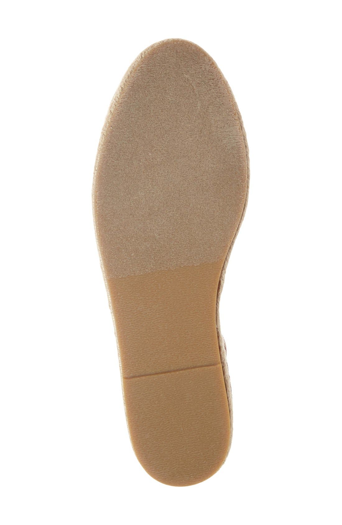 'Edna' Espadrille Sandal, Alternate, color, BLUSH LEATHER