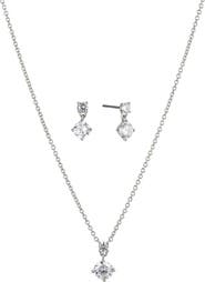 Nadri Stud Earrings & Pendant Necklace Set
