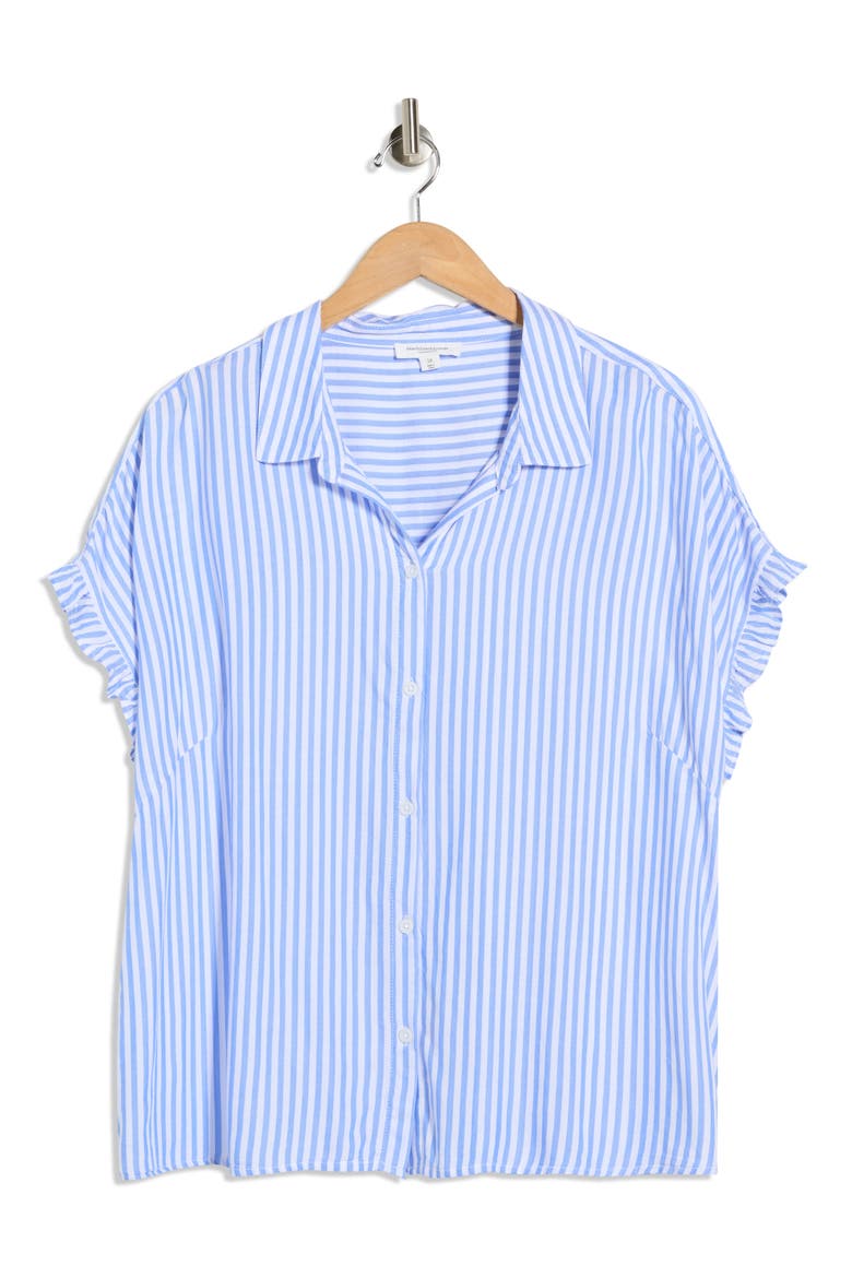 Evony Stripe Top, Alternate, color, BLUE ICE