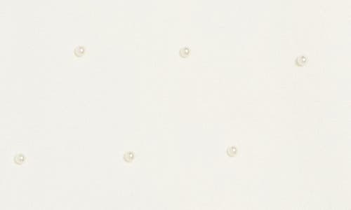 By Design Faux Pearl Embellished Sweater In White