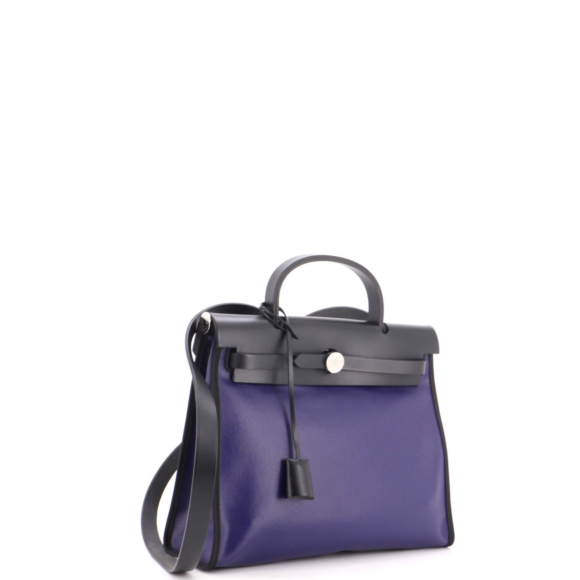 Herbag Zip Berline Vache Canvas and Leather 31, Alternate, color, Blue