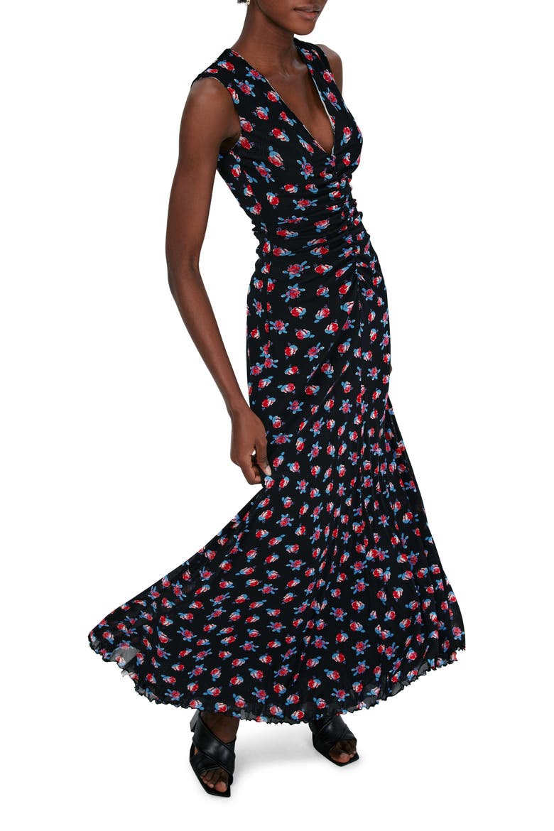 Solveigh Reversible Maxi Dress, Alternate, color, BRSH SK/FORT RS DOT