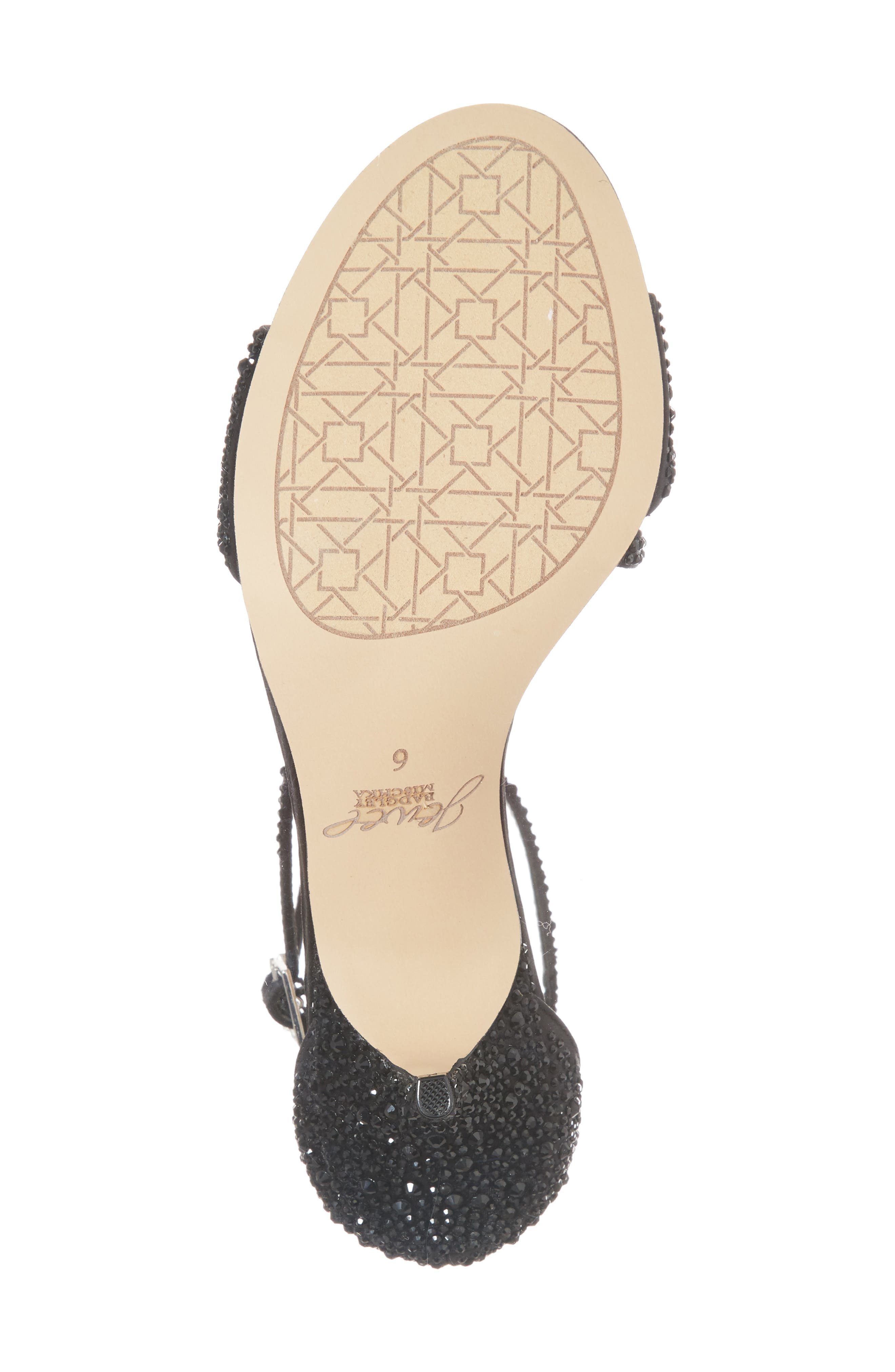 Jewel Badgley Mischka Tangerine Crystal Embellished Sandal, Alternate, color, 