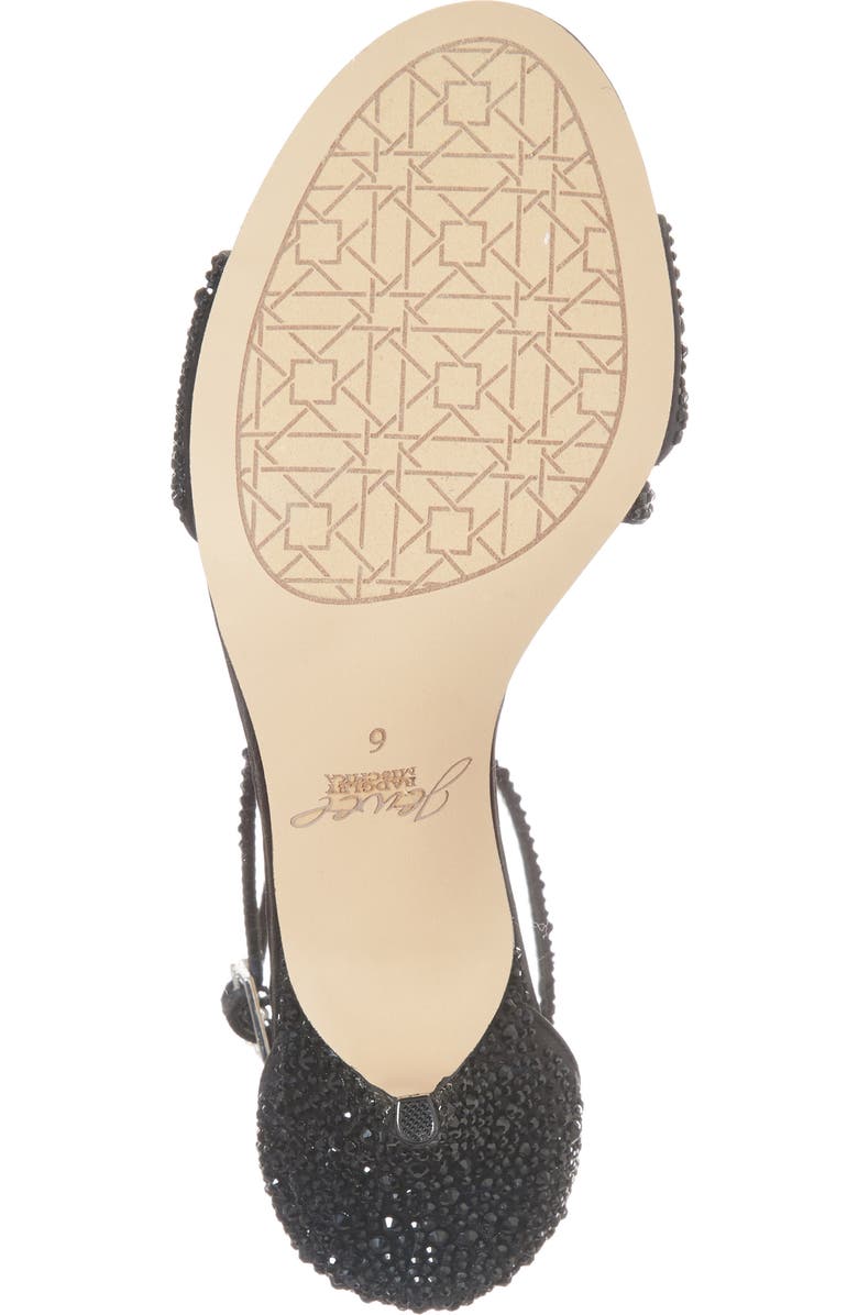 Jewel Badgley Mischka Tangerine Crystal Embellished Sandal, Alternate, color,