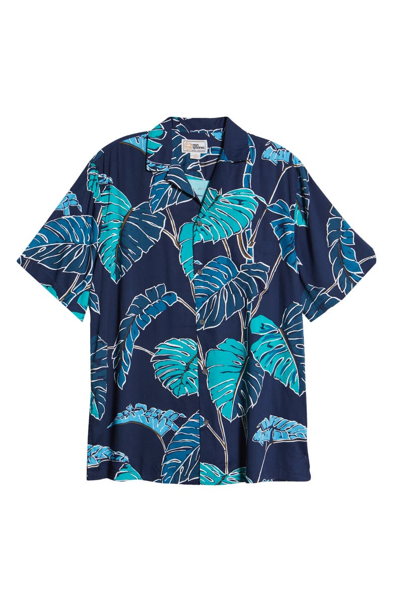 Reyn Spooner Kainapa Tropical Short Sleeve Button-Up Camp Shirt, Alternate, color, 
