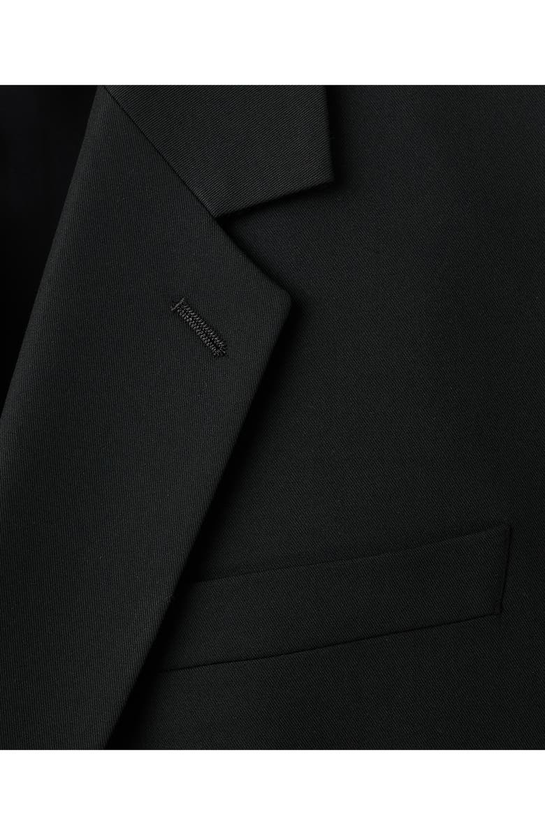 MANGO Boston Double Breasted Blazer, Alternate, color, Black