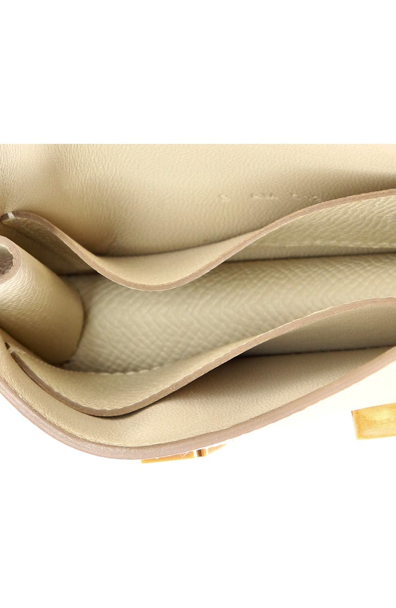Pre-Owned Hermes Constance Slim Wallet Epsom, Alternate, color, Craie