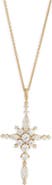 Nadri Cassi Cross Pendant Necklace