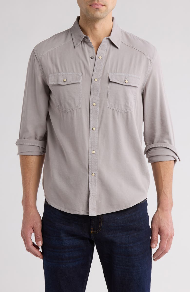 Lucky Brand Western Button-Up Shirt, Main, color, Wet Weather