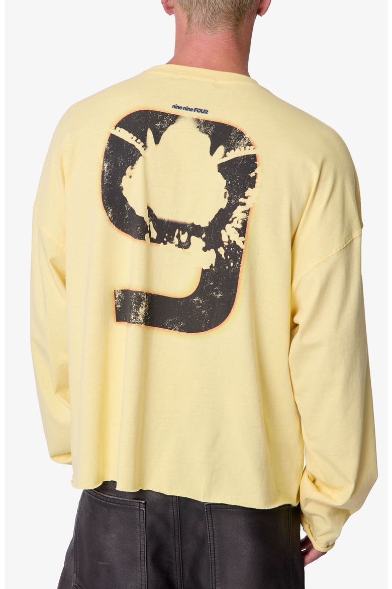 Bleeding Graphic Long Sleeve T-Shirt, Alternate, color, YELLOW