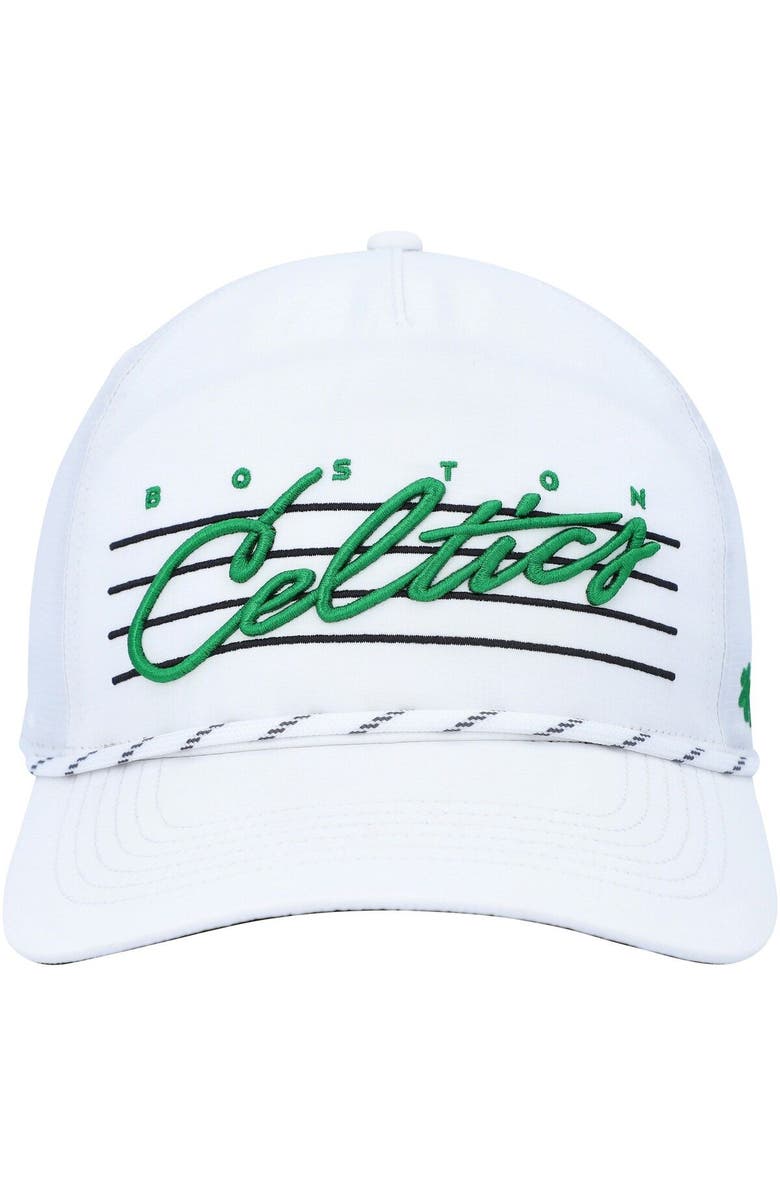 '47 Men's '47  White Boston Celtics Downburst Hitch Snapback Hat, Alternate, color, 