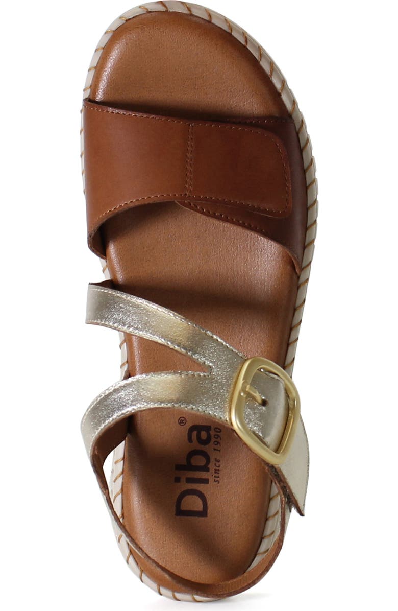 Diba True CHAU FER Leather Comfort Wedge, Alternate, color, Gold/Tan