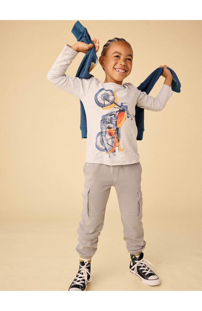 Tea Collection Cargo Pocket Joggers, Alternate, color, Smoke