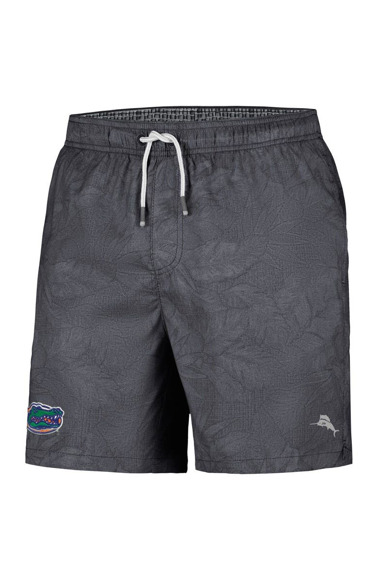 Tommy Bahama Men's Tommy Bahama Black Florida Gators Naples Layered Leaves Swim Trunks, Alternate, color,