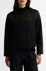 Barbour Marlow Tartan Wool Blend Overshirt
