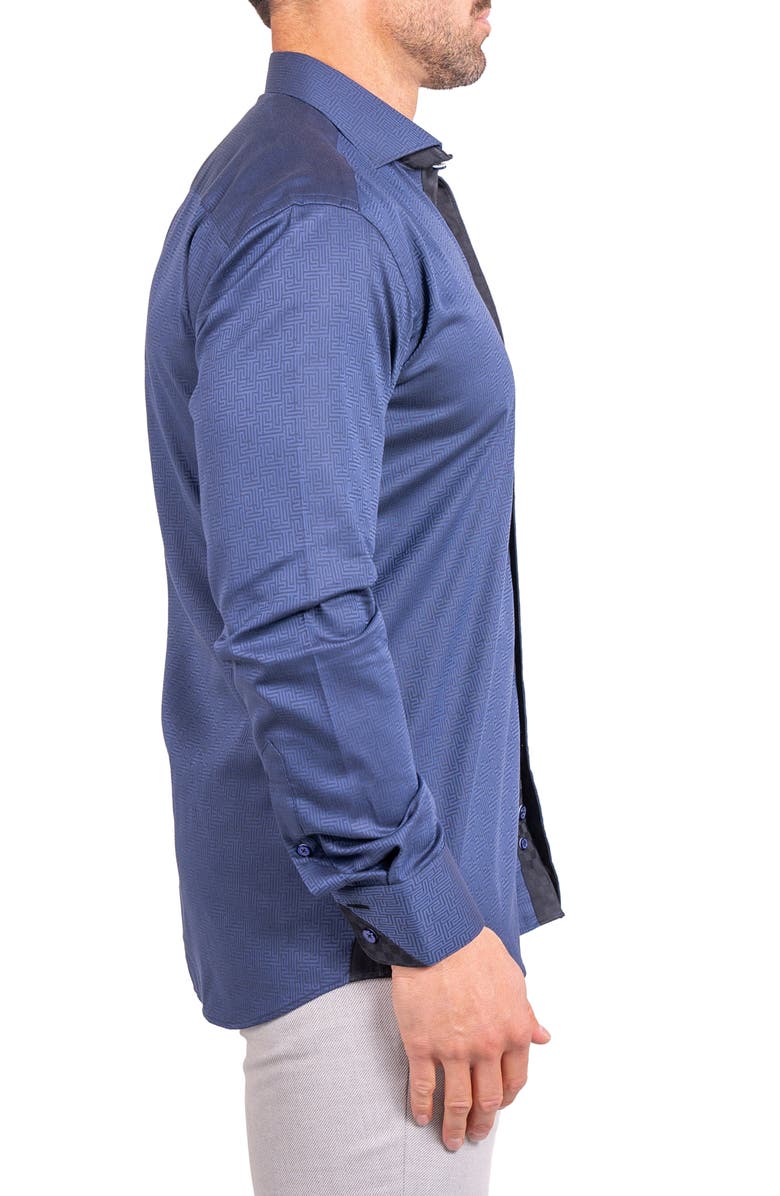 Maceoo Einstein Ascension Contemporary Fit Button-Up Shirt, Alternate, color, Blue