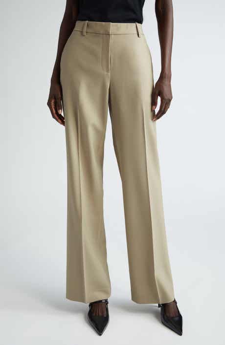 Lafayette 148 New York Gates Stretch Wool Straight Leg Pants