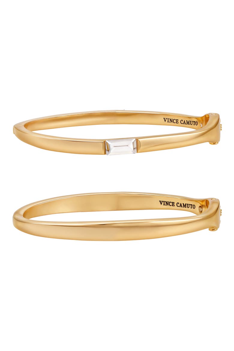 Set of 2 Bangle Bracelets, Main, color, GOLD