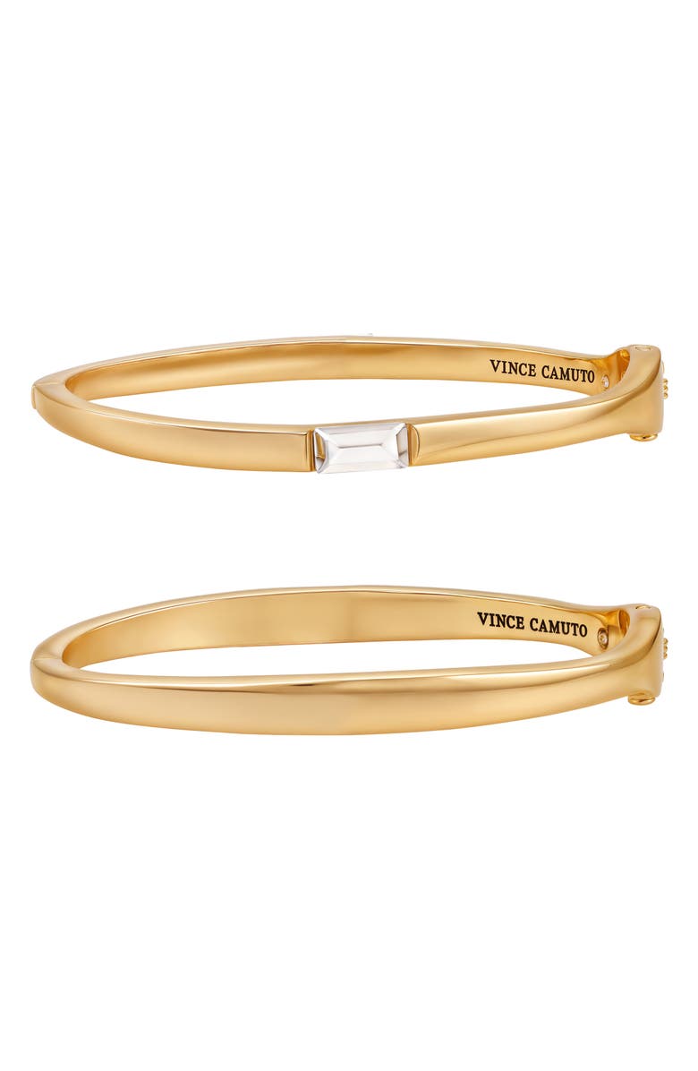 Vince Camuto Set of 2 Bangle Bracelets, Main, color, Gold