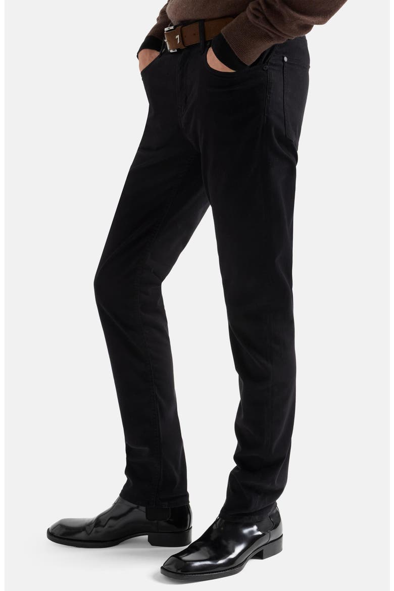 Slimmy Slim Straight Leg Jeans, Alternate, color, SATEEN BLACK