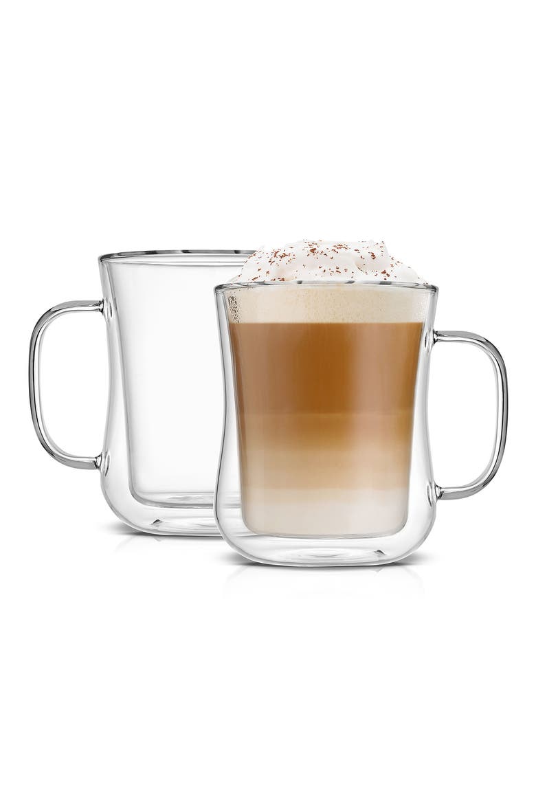Set of Two Diner Mugs, Main, color, CLEAR