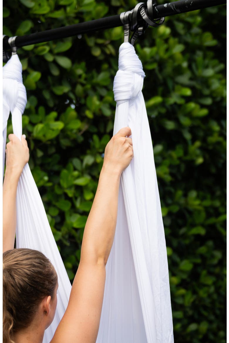 Yoga Silk - Aerial Support for Yoga and Strength Building, Alternate, color, White