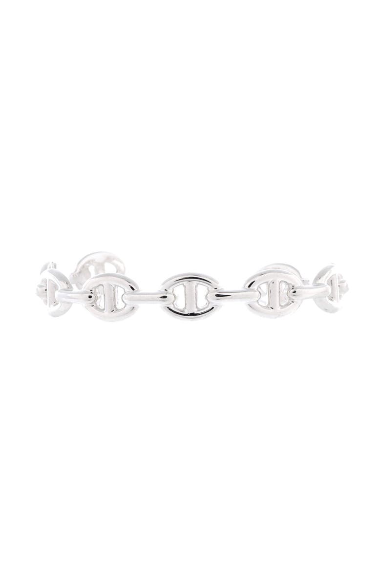 Chaine d'Ancre Enchainee Cuff Bracelet Sterling Silver Medium, Main, color, Silver