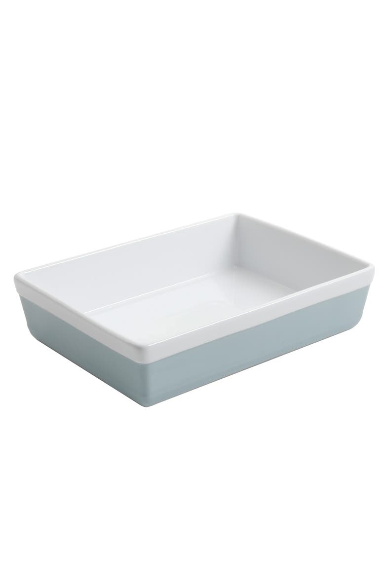 3-Piece Stoneware Baker Set, Oven-Safe Baking Dishes for Casseroles & Desserts, Alternate, color, Dusty Blue