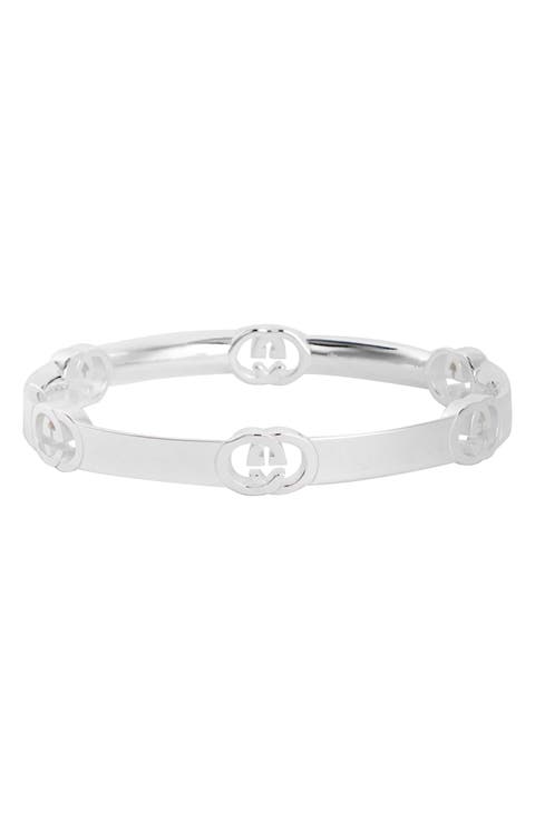 Interlocking G Sterling Silver Bracelet