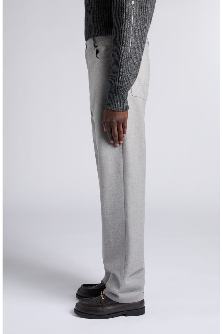 Compact Wool Flannel Trousers, Alternate, color, 1160 STERLING MELANGE