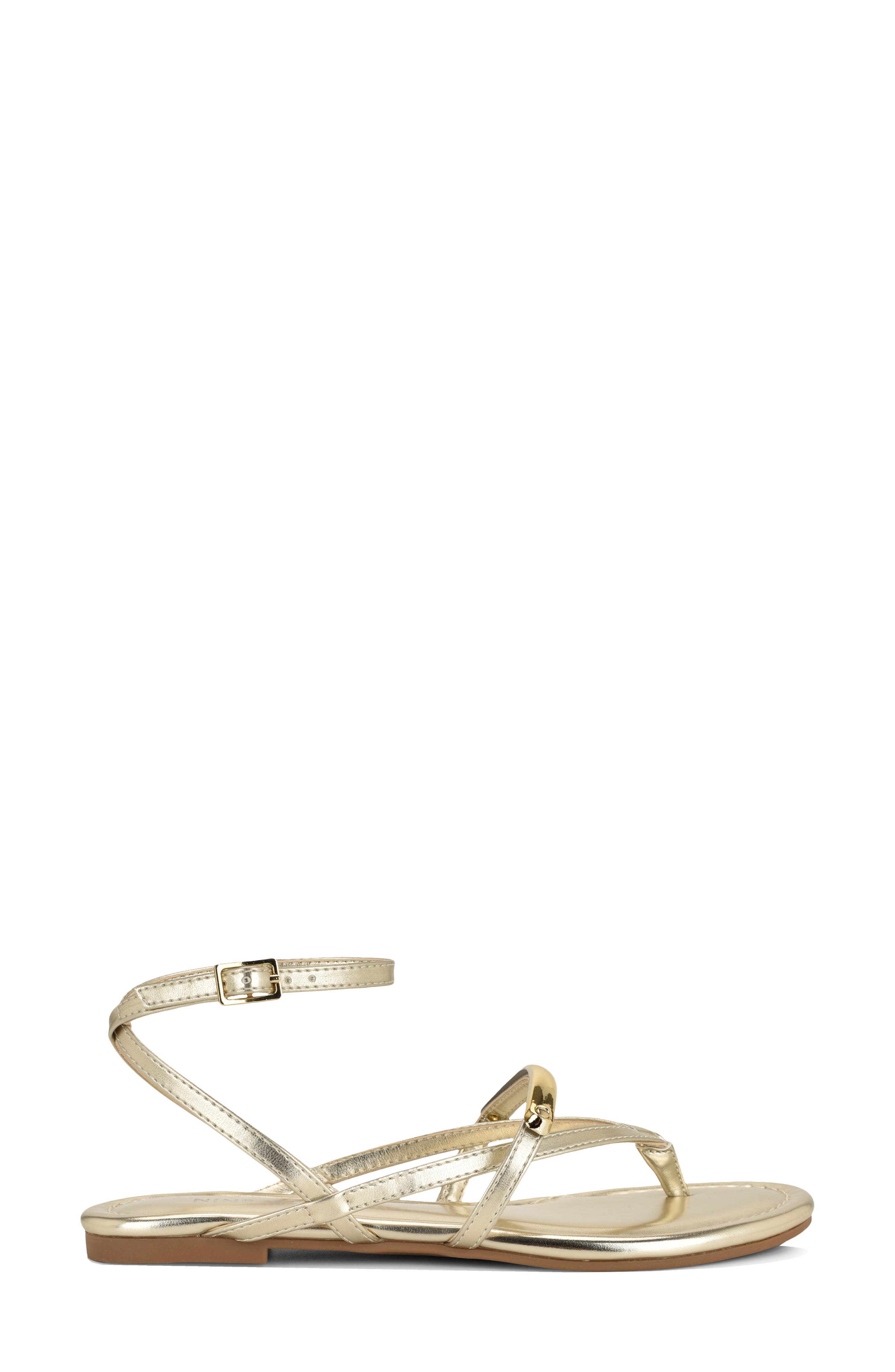 Bretta Ankle Strap Sandal, Alternate, color, GOLD
