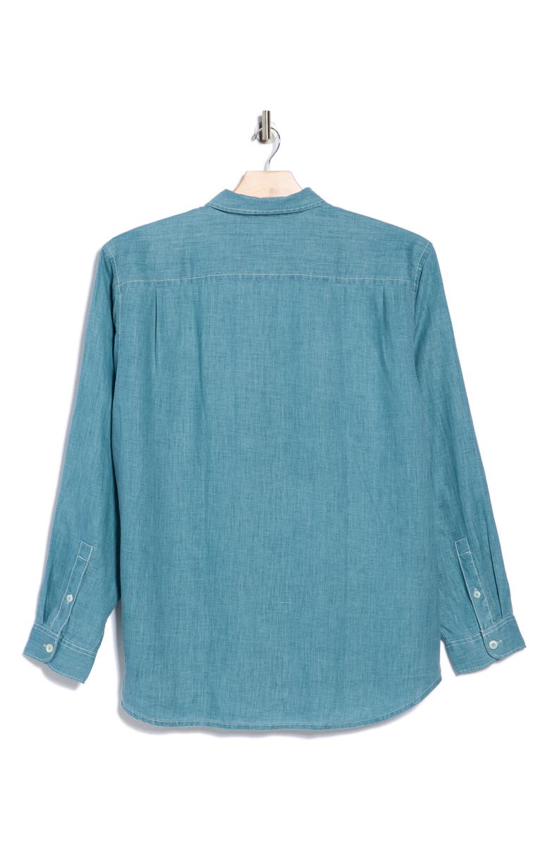 Tommy Bahama Sea Glass Breezer Original Fit Linen Shirt, Alternate, color, Belle Blue