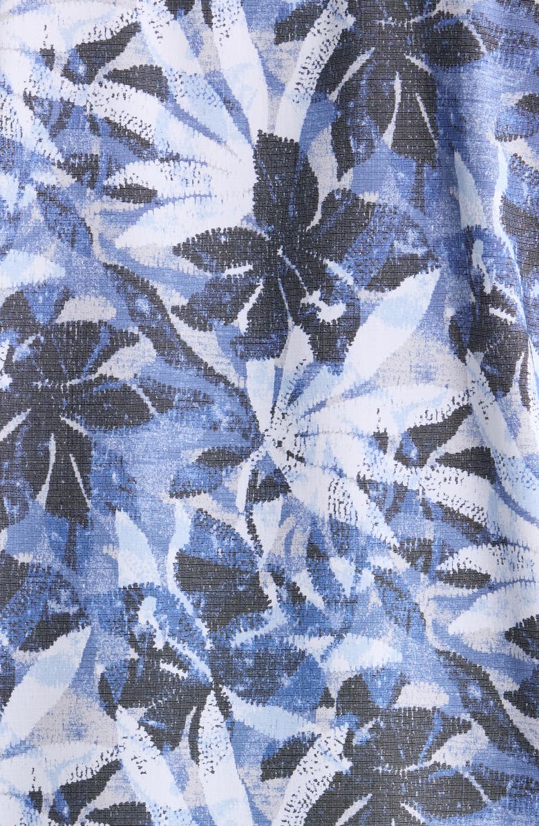 Tommy Bahama Coastal Ease Frond Drift IslandZone<sup>®</sup> Short Sleeve Button-Up Shirt, Alternate, color, Regal Blue