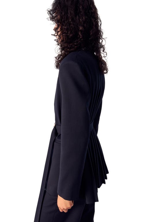 MAJE MAJE SUIT JACKET WITH PLEATED BACK 