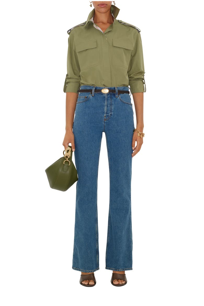High Rise Bootcut Jeans, Main, color, Mid blue