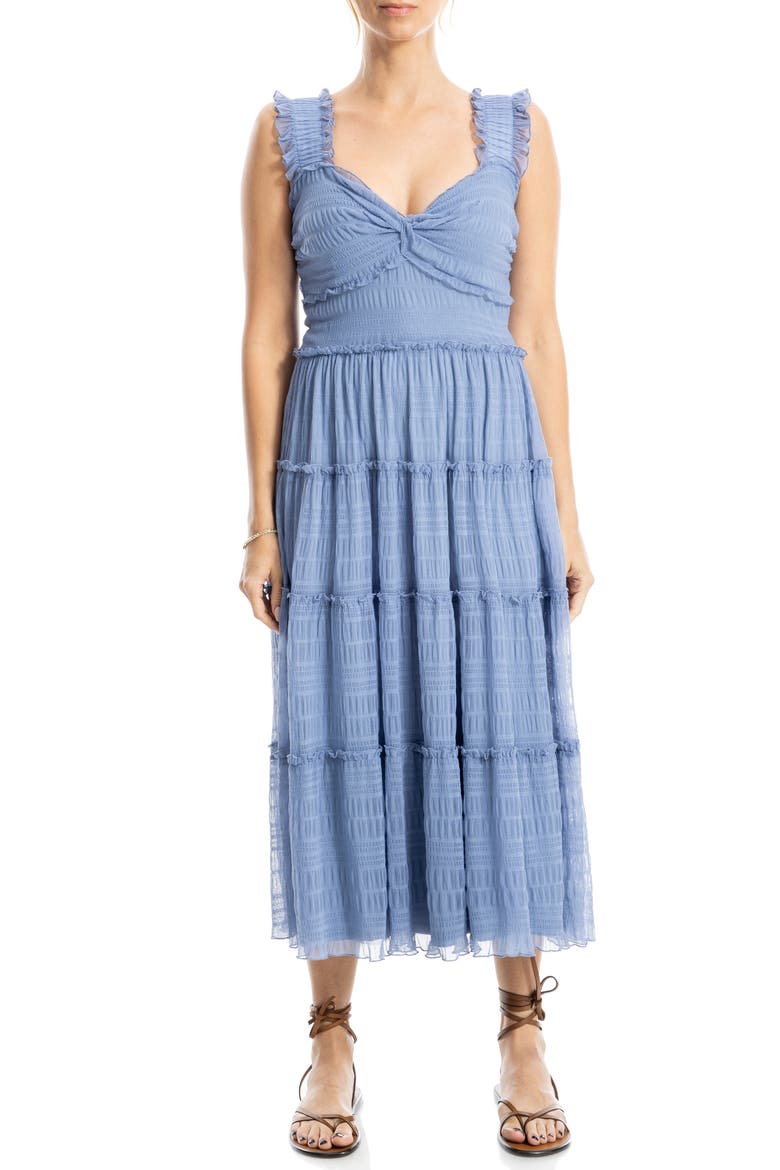 Sleeveless Midi Dress, Main, color, CHAMBRAY-CHAMBRAY