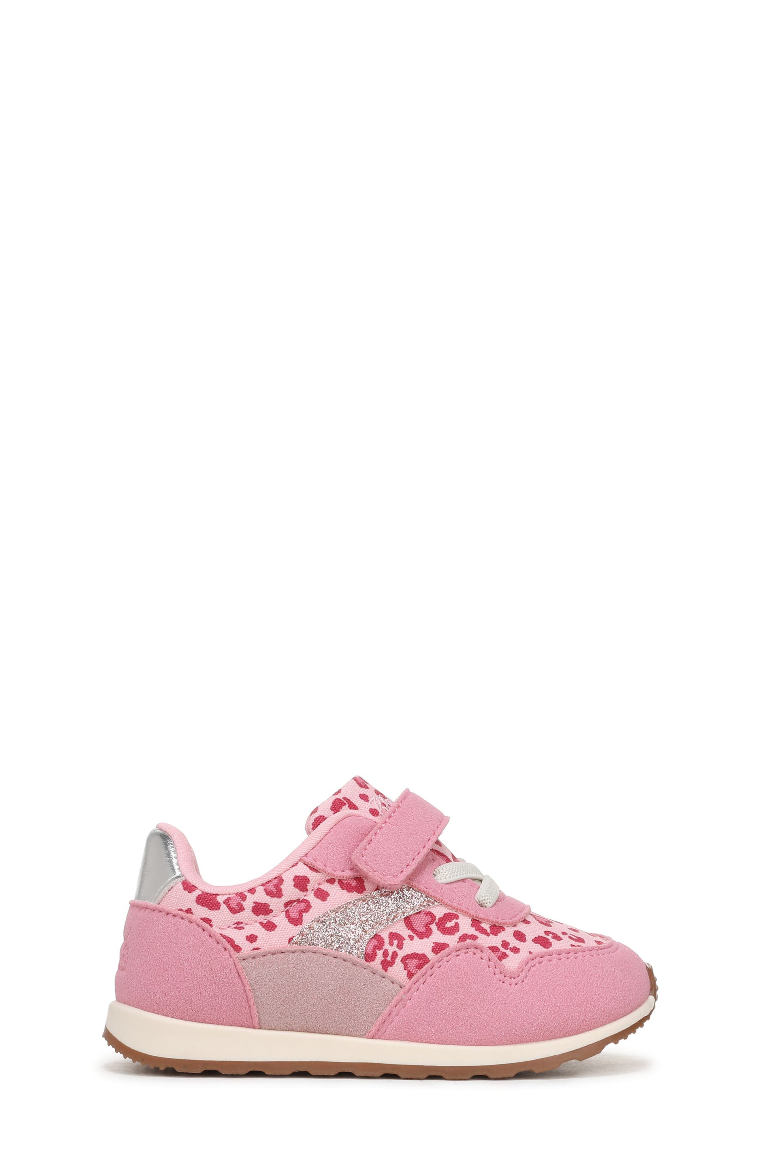 Blowfish Malibu Kids' Valley Sneaker, Alternate, color, Pink Leopard Print Faux Suede