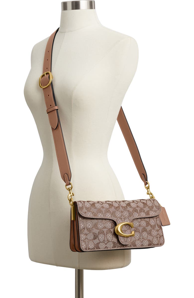 COACH Tabby 26 Signature Crystal Jacquard Shoulder Bag, Alternate, color,