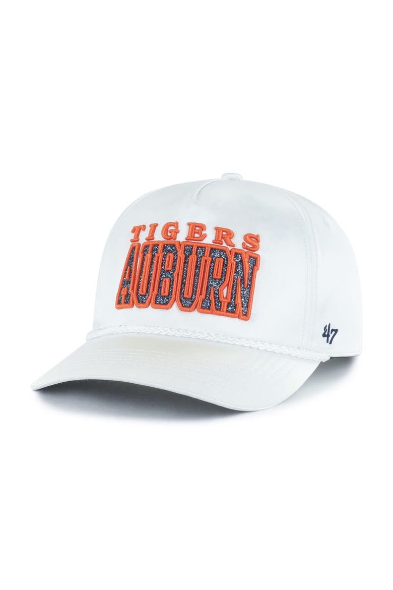 Women's '47 White Auburn Tigers Outspoken Hitch Adjustable Hat, Alternate, color, White
