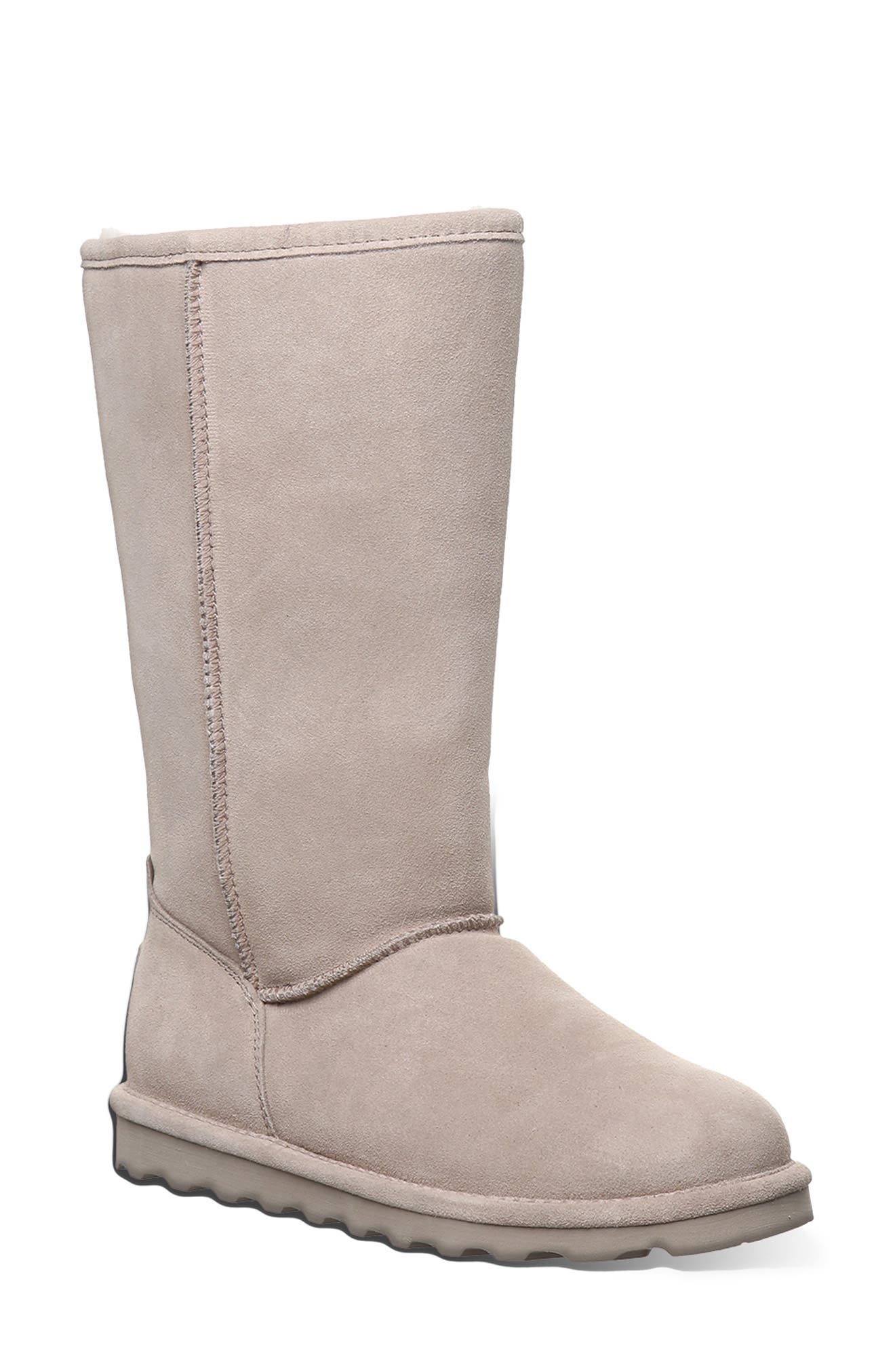 BEARPAW Elle Tall Genuine Shearling Lined Suede Winter Boot - Wide Shaft, Main, color, 