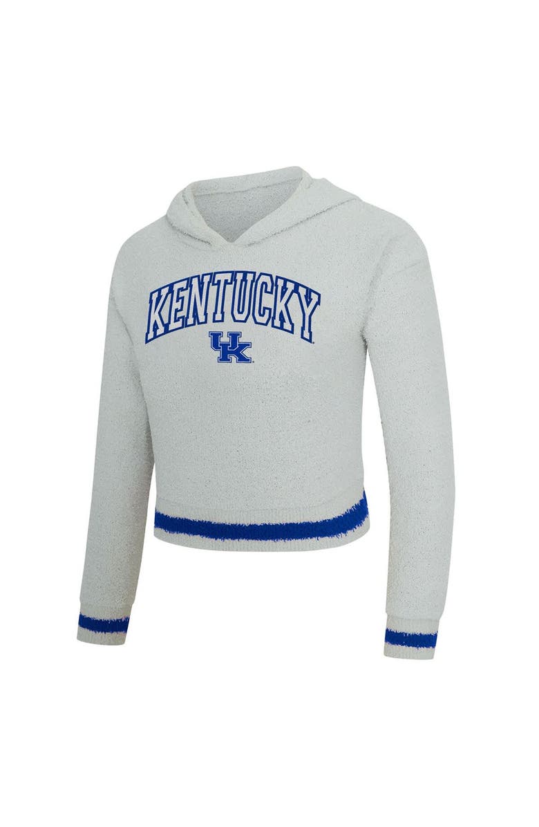 CONCEPTS SPORT Women's Concepts Sport Gray/Royal Kentucky Wildcats Whitley Long Sleeve Hoodie Top & Shorts Set, Alternate, color, Gray