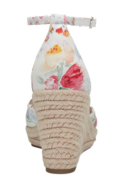 Bandolino Floral Espadrille Wedge Sandal