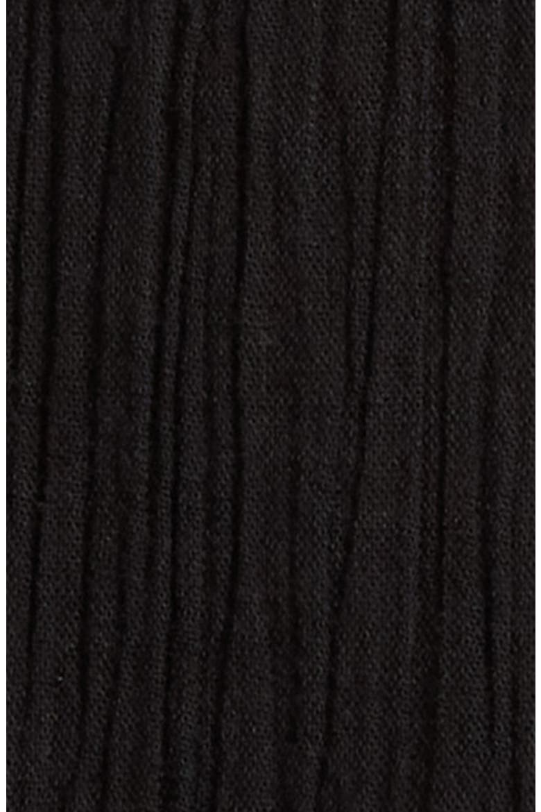 Side Tie A-Line Cover-Up Dress, Alternate, color, BLACK
