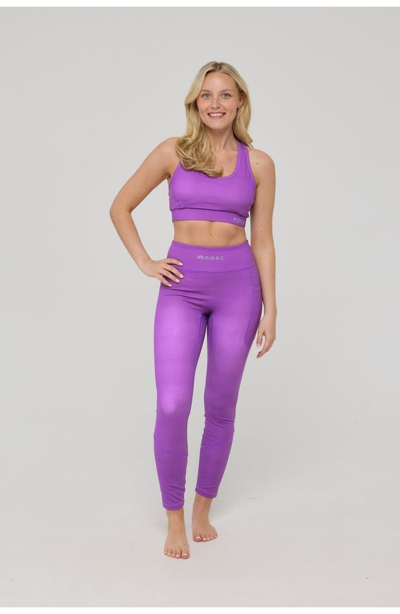 OOSC Infinite High Waisted Leggings - Purple, Alternate, color, Purple
