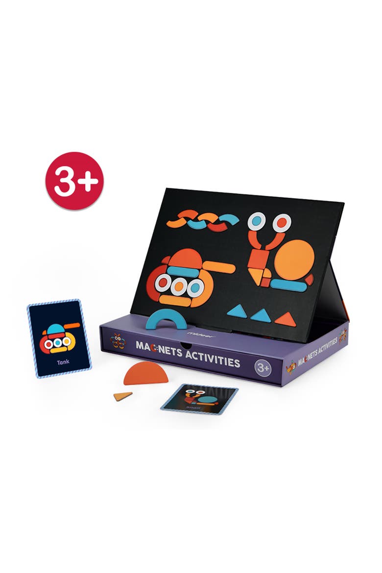 Magnetic Jigsaw Puzzle 92 Piece Imaginative Patterns Puzzle Board with Drawers, Main, color, Multicolored