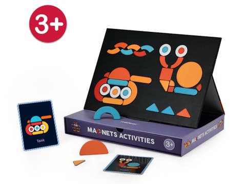 Magnetic Jigsaw Puzzle 92 Piece Imaginative Patterns Puzzle Board with Drawers