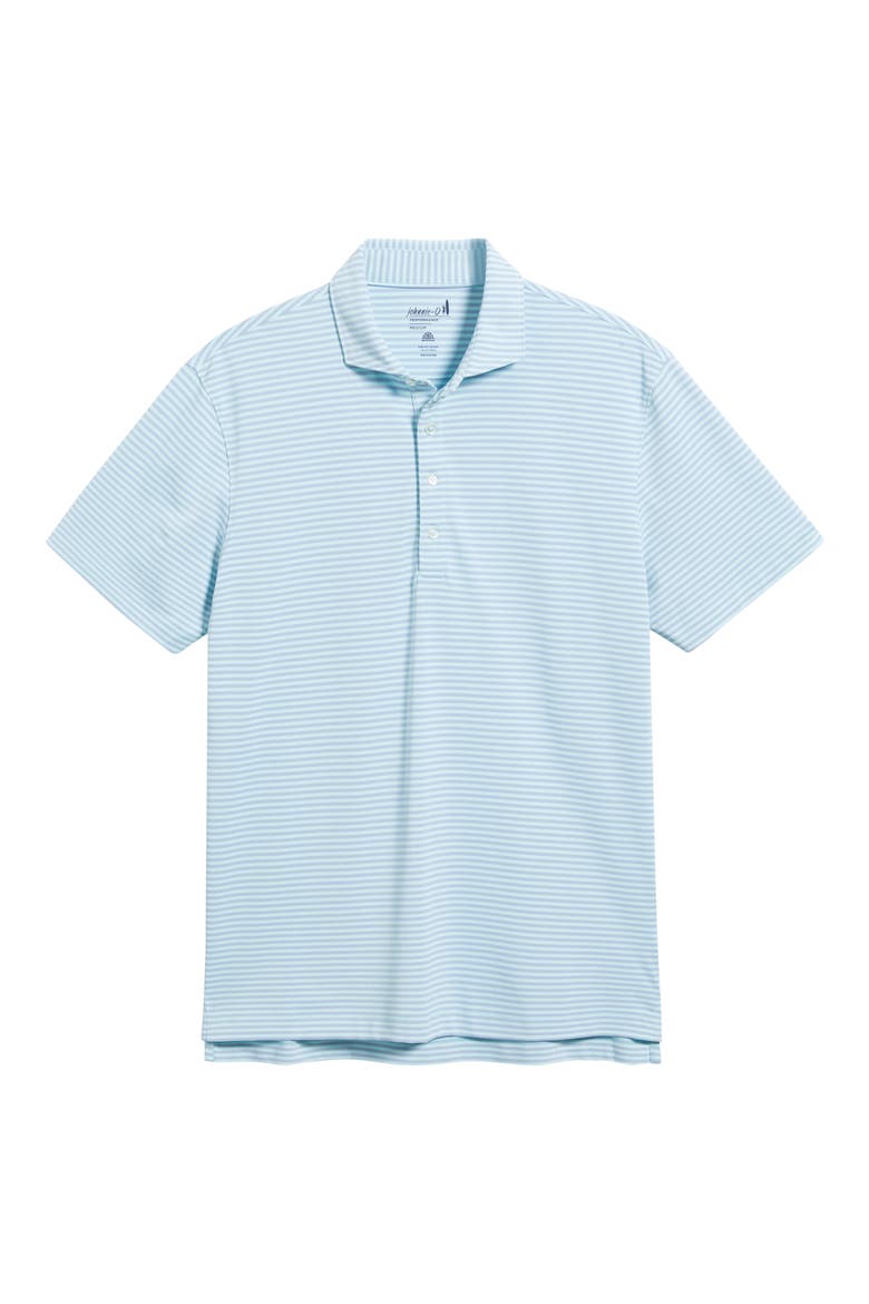 Stetsons Stripe Performance Jersey Polo, Alternate, color, TIDE