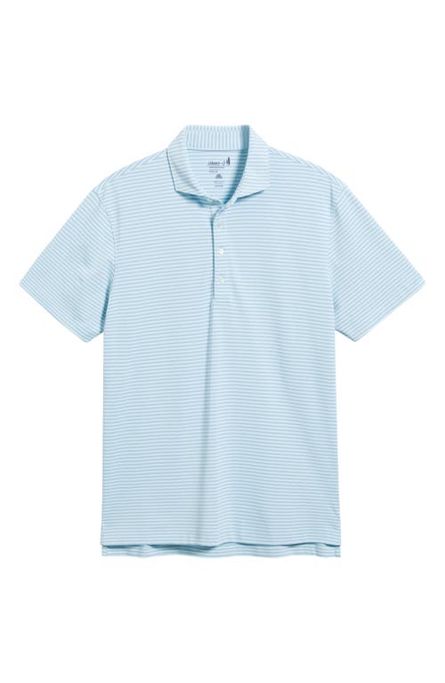 Johnnie-o Stetsons Stripe Performance Polo In Tide