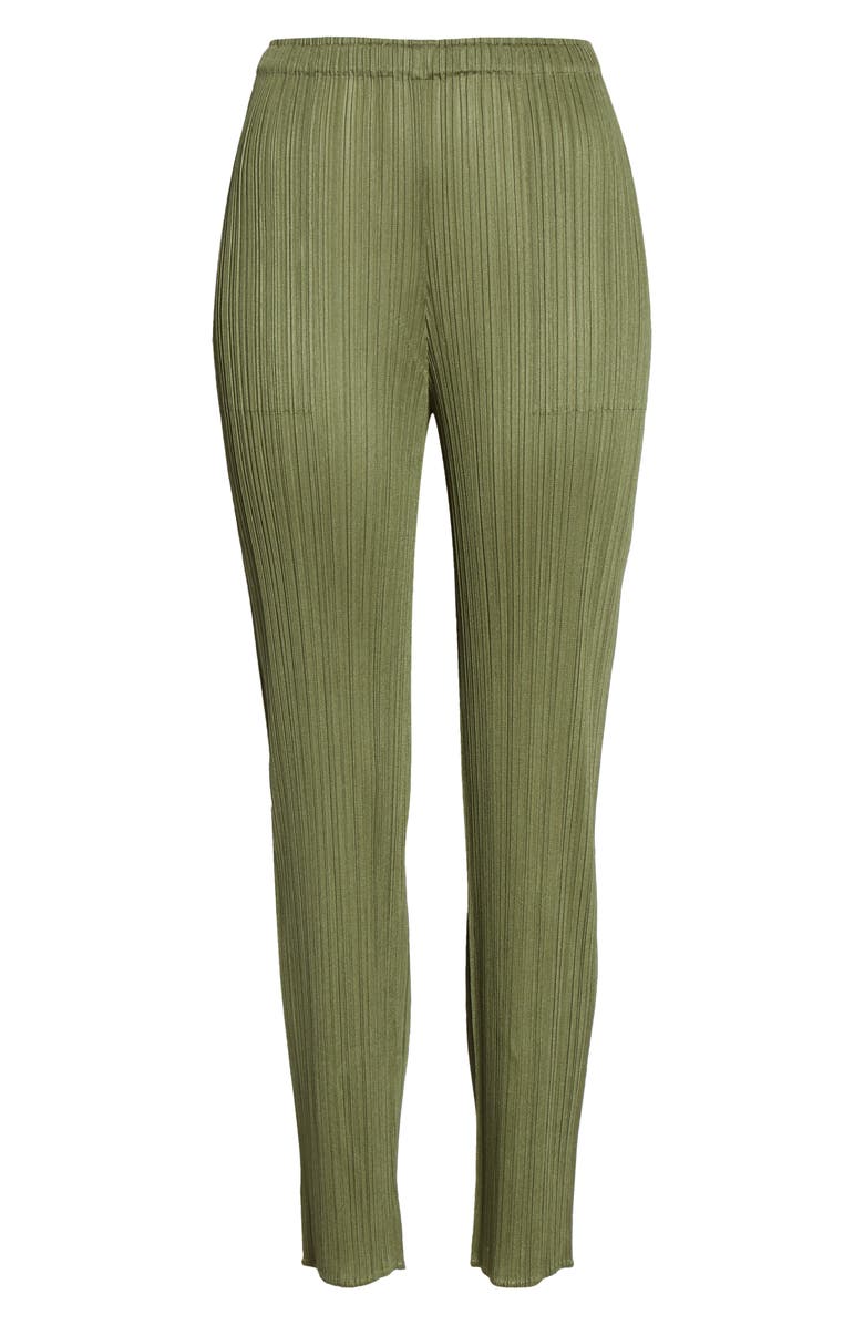 Pleats Please Issey Miyake Pleated Ankle Pants, Alternate, color, 